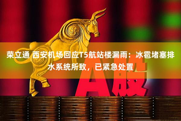 荣立通 西安机场回应T5航站楼漏雨：冰雹堵塞排水系统所致，已紧急处置
