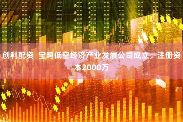 创利配资  宝鸡低空经济产业发展公司成立，注册资本2000万