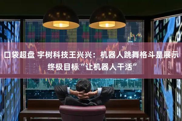口袋超盘 宇树科技王兴兴：机器人跳舞格斗是展示 终极目标“让机器人干活”