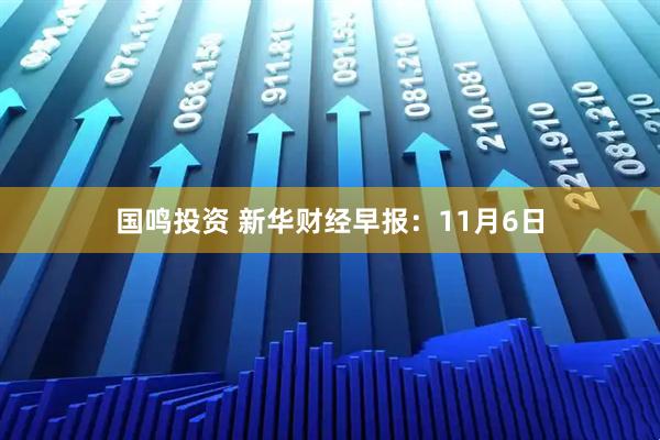 国鸣投资 新华财经早报:11月6日